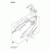 Схема узла: Задний подседельный обтекатель (Model k9) для Suzuki GSX650
