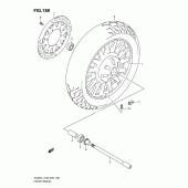 Схема узла: Переднее колесо (Vl800cl1 e33) для Suzuki VL800 Boulevard C50T
