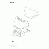 Схема узла: Накладка фары для Suzuki DR-Z250