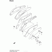 Схема вузла: Задній кронштейн (Vzr1800Bzl4 E28) для Suzuki VZR1800 Boulevard M109R BOSS