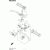 Схема узла: Ручки руля для Suzuki SV650
