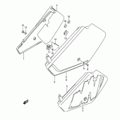 Схема вузла: Бічні панелі (Model l/m) для Suzuki DR350