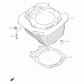 Схема вузла: Циліндр для Suzuki DR650 DR650SE