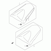 Схема вузла: Заглушка сидіння (Model k4) для Suzuki GSX-R1000
