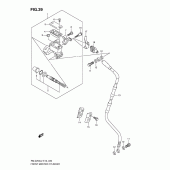 Схема узла: Передний тормозной цилиндр для Suzuki RM-Z250