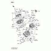 Схема узла: Головка цилиндра для Suzuki VZ1600 Marauder M1600