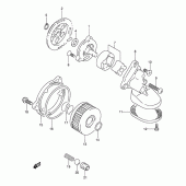 Схема узла: Масляный насос для Suzuki DR250