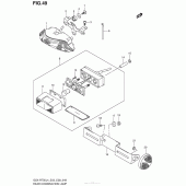 Схема узла: Задний фонарь (Стоп-сигнал) (Gsx-R750L4 E33) для Suzuki GSX-R750