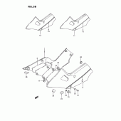 Схема вузла: Бічні панелі (Model j) для Suzuki GSX1100