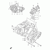 Схема вузла: Картер двигуна для Suzuki RMX250