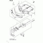 Схема узла: Задний фонарь (Стоп-сигнал) для Suzuki UX150 Sixteen