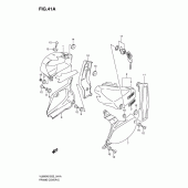 Схема вузла: Бічні панелі (Model k7) для Suzuki VL800 Intruder C800C/Boulevard C50C