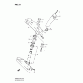 Схема вузла: Рульова траверса Suzuki VZ800 Intruder M800/ Boulevard M50