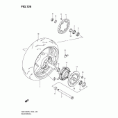 Схема узла: Заднее колесо для Suzuki GSX1300 Hayabusa