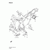 Схема узла: Рама для Suzuki DR-Z400 DR-Z400S