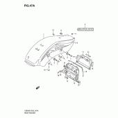 Схема узла: Заднее крыло (Vz800zk7) для Suzuki VZ800 Intruder M800/ Boulevard M50