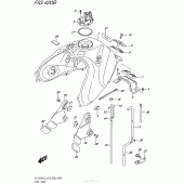 Схема узла: Топливный бак (Dl1000Al5 E28) для Suzuki DL1000 V-Strom