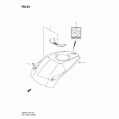 Схема узла: Накладка топливного бака для Suzuki VZ800 Intruder M800/ Boulevard M50