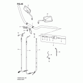 Схема вузла: Кермо & Тросики для Suzuki VZ800 Intruder M800/ Boulevard M50