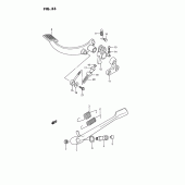 Схема вузла: Підніжка & Задне гальмо для Suzuki VS1400 Intruder 1400
