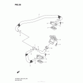 Схема узла: Система индукции воздуха для Suzuki VZ1500 Boulevard M90