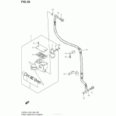 Схема узла: Передний тормозной цилиндр для Suzuki LS650 Boulevard S40