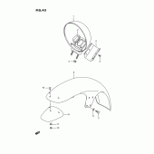 Схема вузла: Переднє крило (Model h/j/k/l/m/n/p/r) для Suzuki VS1400 Intruder 1400