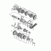 Схема узла: Трансмиссия для Suzuki GS1000