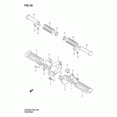 Схема узла: Подножки для Suzuki GZ125 Marauder