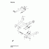 Схема вузла: Підставка (Model k4/k5/k6) для Suzuki GS500
