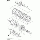 Схема узла: Сцепление для Suzuki VZ800 Boulevard M50