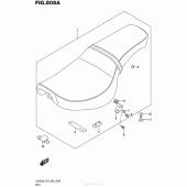 Схема вузла: Сидіння для Suzuki LS650 Boulevard S40