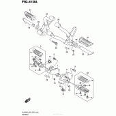 Схема вузла: Підніжки для Suzuki DL650 V-Strom
