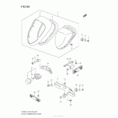 Схема вузла: Задній ліхтар (Стоп-сигнал) (Vl800T E03) для Suzuki VZ800 Boulevard M50