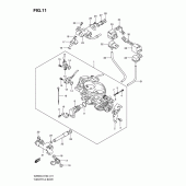 Схема вузла: Дросельна заслінка для Suzuki VZ800 Intruder M800/ Boulevard M50
