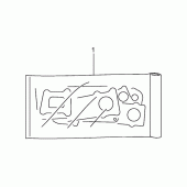 Схема вузла: Ремкомплект прокладок двигуна (Model k1/k2) для Suzuki RM125