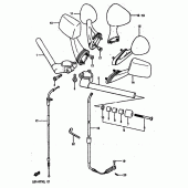 Схема вузла: Кермо & Тросики (Model j/k) для Suzuki GSX-R750