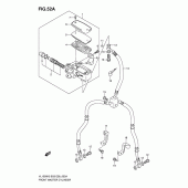 Схема вузла: Передній гальмівний циліндр (Model k7/k8/k9) для Suzuki VL1500 Boulevard C90T