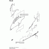 Схема вузла: Нижній обтічник для Suzuki GSX-R1000