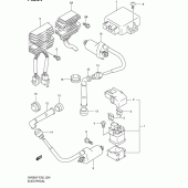 Схема вузла: Електроустаткування для Suzuki SV650