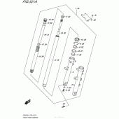 Схема вузла: Вилка передньої осі для Suzuki GW250 Inazuma
