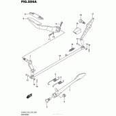 Схема вузла: Заднє гальмо для Suzuki VL800 Boulevard C50T