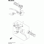 Схема вузла: Ручки керма для Suzuki GSX-R1000