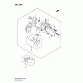 Схема узла: Задний тормозной суппорт (Sfv650ak9/uak9/al0/ual0) для Suzuki SFV650 Gladius
