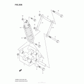Схема вузла: Важіль прогресії (Vl800 E33) для Suzuki VZ800 Boulevard M50