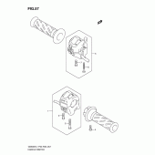 Схема вузла: Пульт управління рульовий для Suzuki GS500