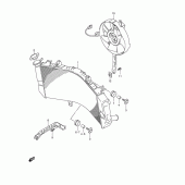 Схема вузла: Радіатор для Suzuki GSX-R1000