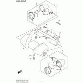 Схема узла: Передние поворотники для Suzuki VL1500 Boulevard C90T