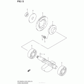 Схема узла: Балансировочный вал для Suzuki DR-Z400 DR-Z400S
