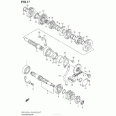 Схема вузла: Transmission (Dr-Z125Ll4 E33) для Suzuki DR-Z125 DR-Z125L